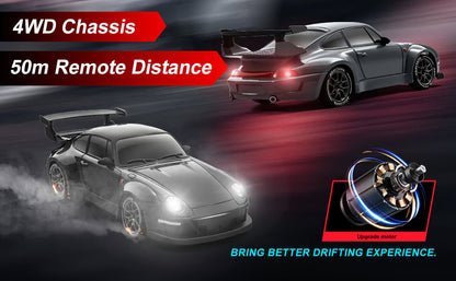 1:24 Scale 4WD RC Drift Car – 2.4GHz High-Speed 20KM/H Racing Car with LED Lights